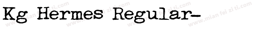 Kg Hermes Regular字体转换